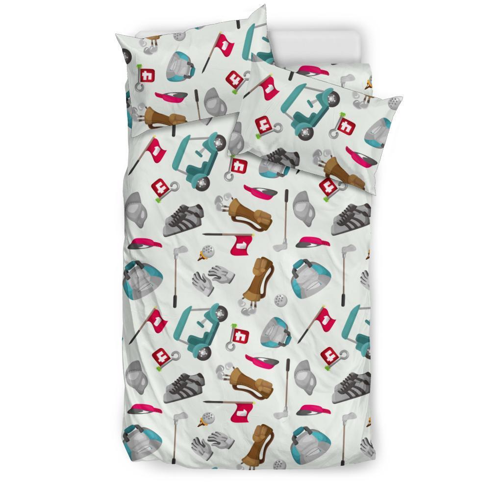 Golf Print Pattern Duvet Cover Bedding Set-grizzshop