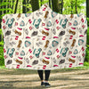 Golf Print Pattern Hooded Blanket-grizzshop