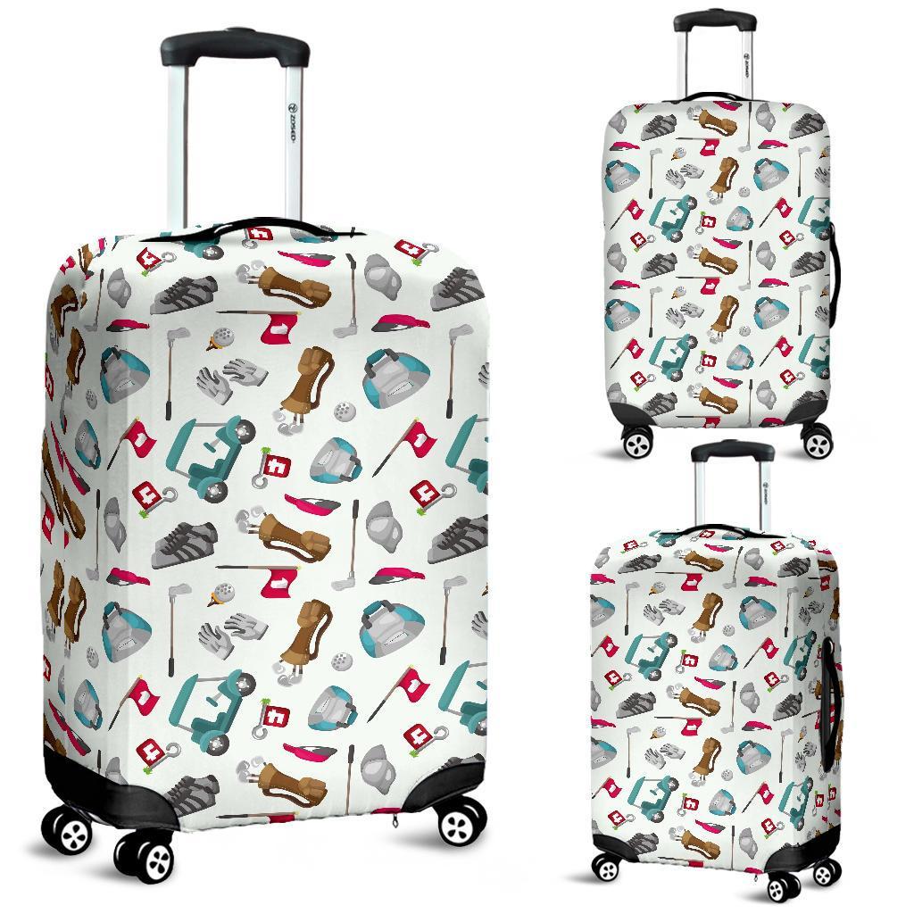 Golf Print Pattern Luggage Cover Protector-grizzshop