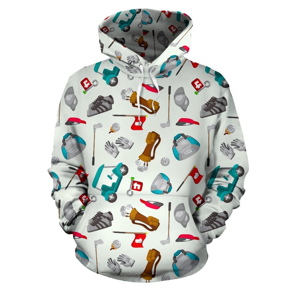 Golf Print Pattern Men Women Pullover Hoodie-grizzshop