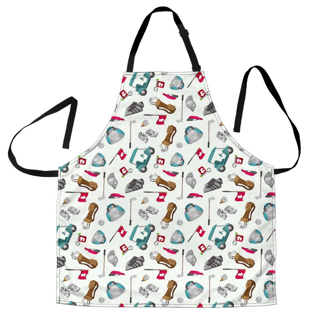 Golf Print Pattern Men's Apron-grizzshop