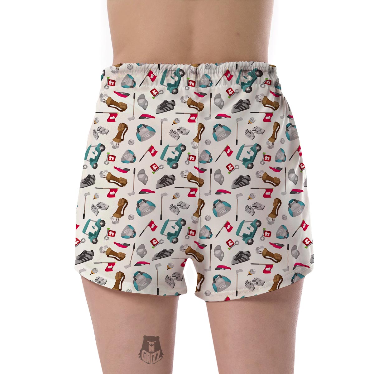 Golf Print Pattern Women's Shorts-grizzshop