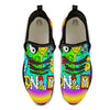 Good Vibes Only Quote Trippy Psychedelic Print Black Athletic Shoes-grizzshop