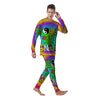 Good Vibes Only Quote Trippy Psychedelic Print Men's Pajamas-grizzshop