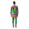 Good Vibes Only Quote Trippy Psychedelic Print Men's Pajamas-grizzshop