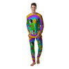 Good Vibes Only Quote Trippy Psychedelic Print Men's Pajamas-grizzshop