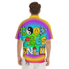 Good Vibes Only Quote Trippy Psychedelic Print Men's Short Sleeve Shirts-grizzshop