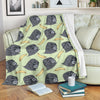 Gorilla Banana Pattern Print Blanket-grizzshop