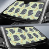 Gorilla Banana Pattern Print Car Sun Shade-grizzshop