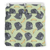 Gorilla Banana Pattern Print Duvet Cover Bedding Set-grizzshop