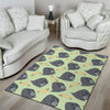 Gorilla Banana Pattern Print Floor Mat-grizzshop