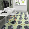 Gorilla Banana Pattern Print Floor Mat-grizzshop