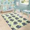 Gorilla Banana Pattern Print Floor Mat-grizzshop