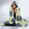 Gorilla Banana Pattern Print Hooded Blanket-grizzshop