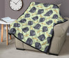 Gorilla Banana Pattern Print Quilt-grizzshop