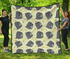 Gorilla Banana Pattern Print Quilt-grizzshop