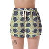 Gorilla Banana Pattern Print Women's Shorts-grizzshop