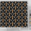 Gorilla Bodyguard Pattern Print Bathroom Shower Curtain-grizzshop