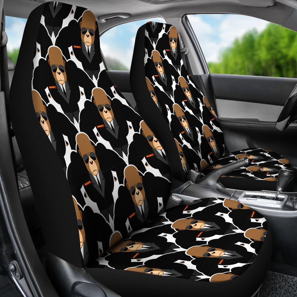 Gorilla Bodyguard Pattern Print Universal Fit Car Seat Covers-grizzshop