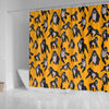 Gorilla Pattern Print Bathroom Shower Curtain-grizzshop