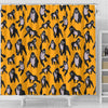 Gorilla Pattern Print Bathroom Shower Curtain-grizzshop