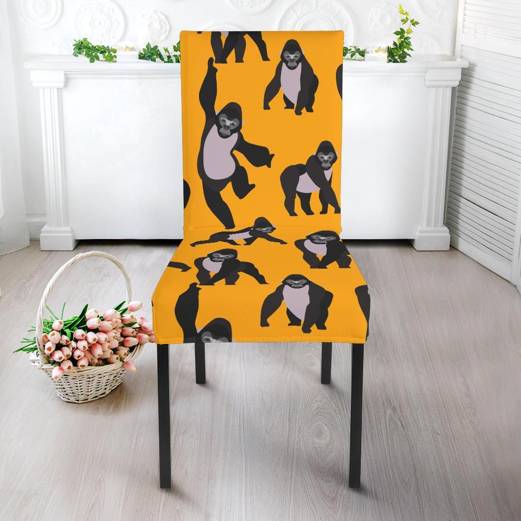 Gorilla Pattern Print Chair Cover-grizzshop