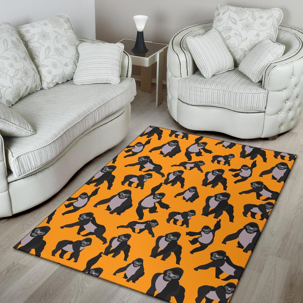 Gorilla Pattern Print Floor Mat