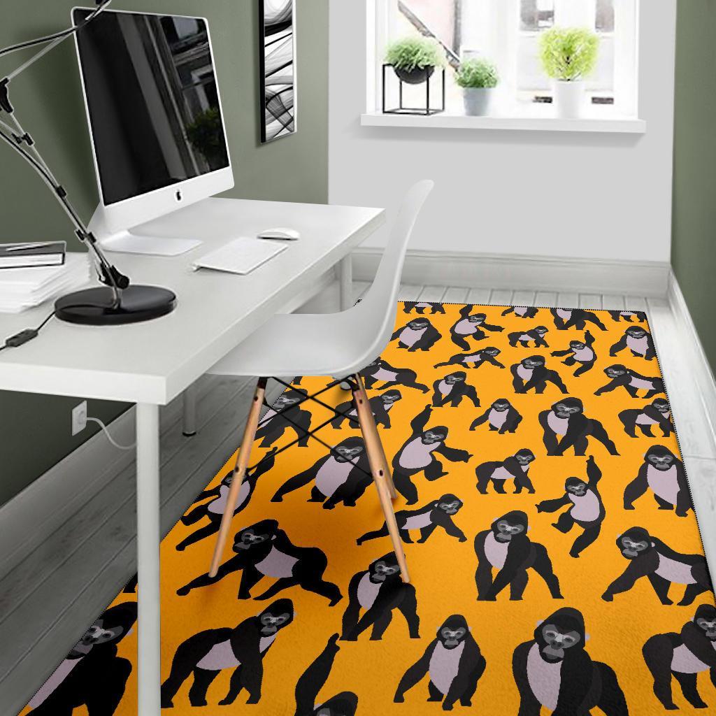 Gorilla Pattern Print Floor Mat