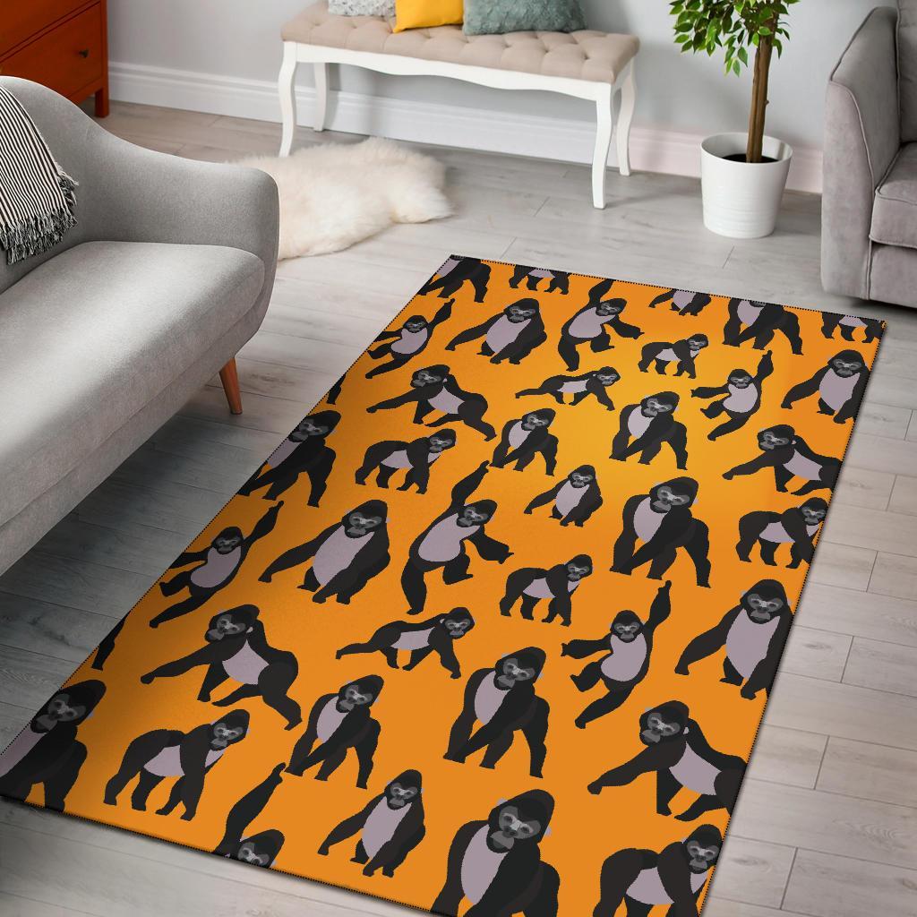 Gorilla Pattern Print Floor Mat