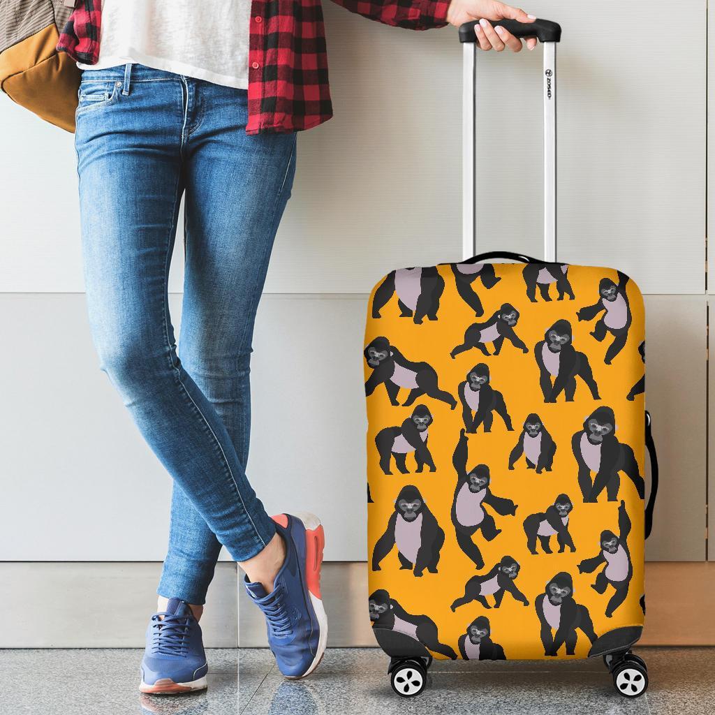 Gorilla Pattern Print Luggage Cover Protector-grizzshop