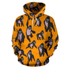 Gorilla Pattern Print Men Women Pullover Hoodie-grizzshop