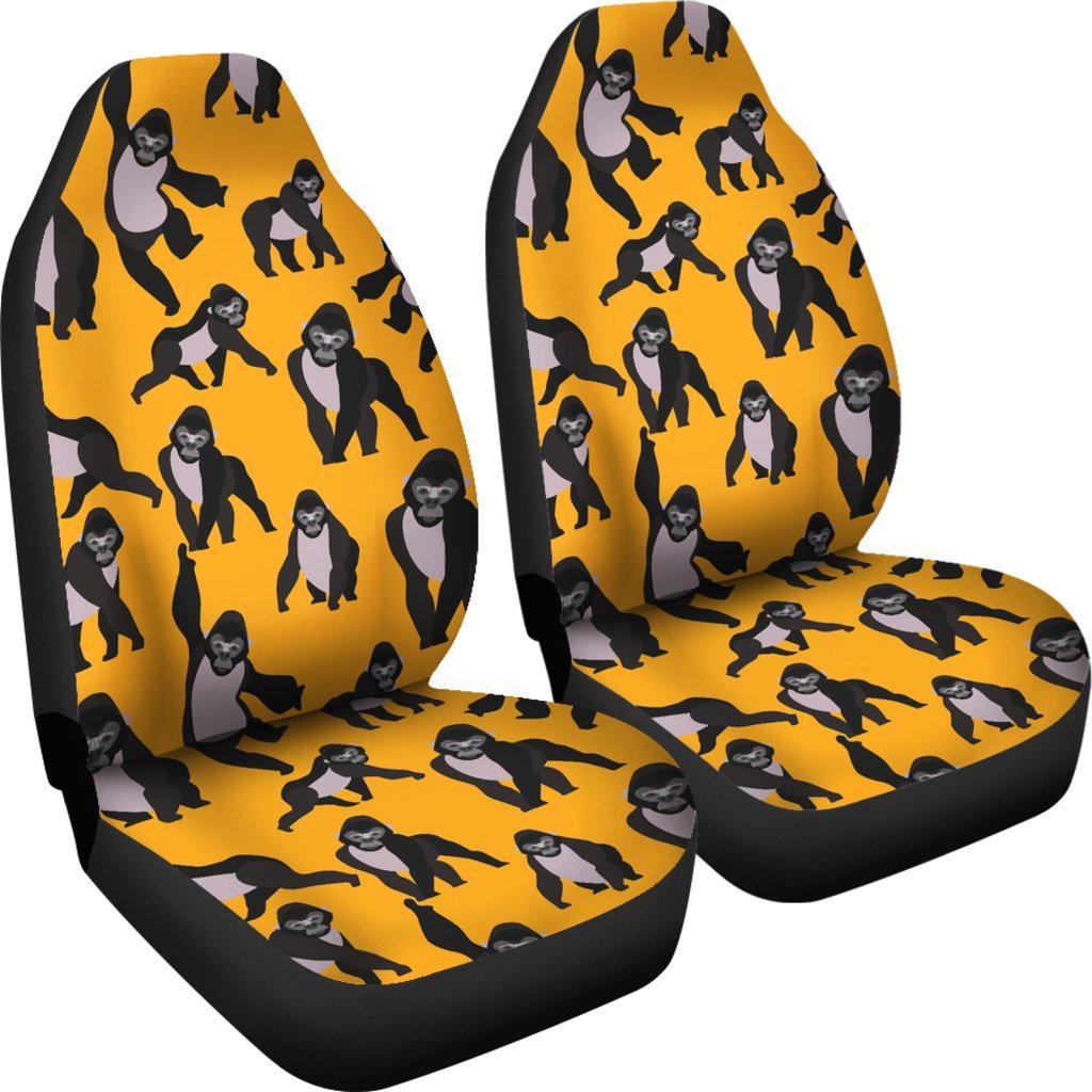 Gorilla Pattern Print Universal Fit Car Seat Covers-grizzshop