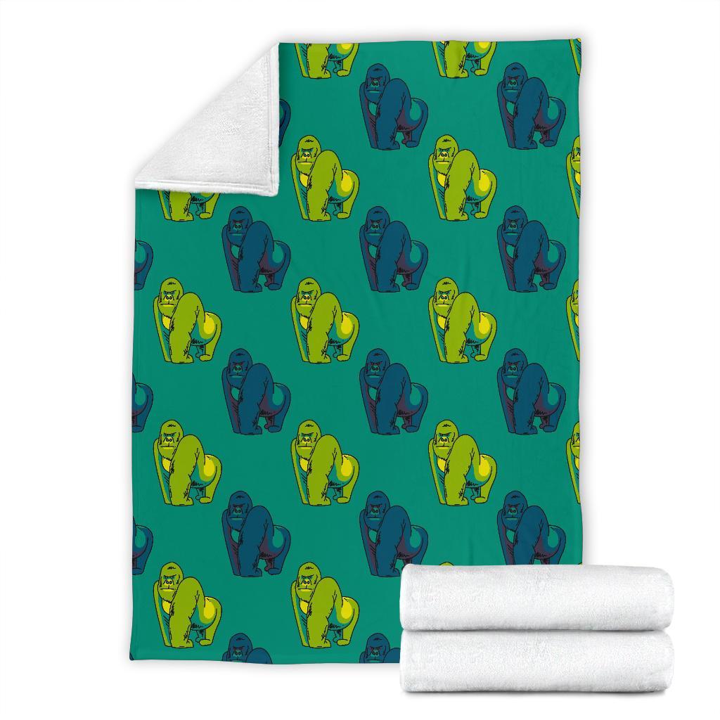 Gorilla Print Pattern Blanket-grizzshop