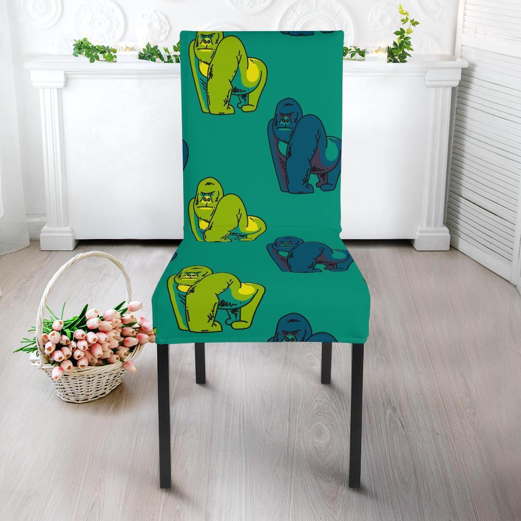 Gorilla Print Pattern Chair Cover-grizzshop