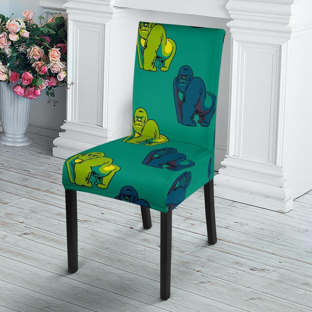 Gorilla Print Pattern Chair Cover-grizzshop