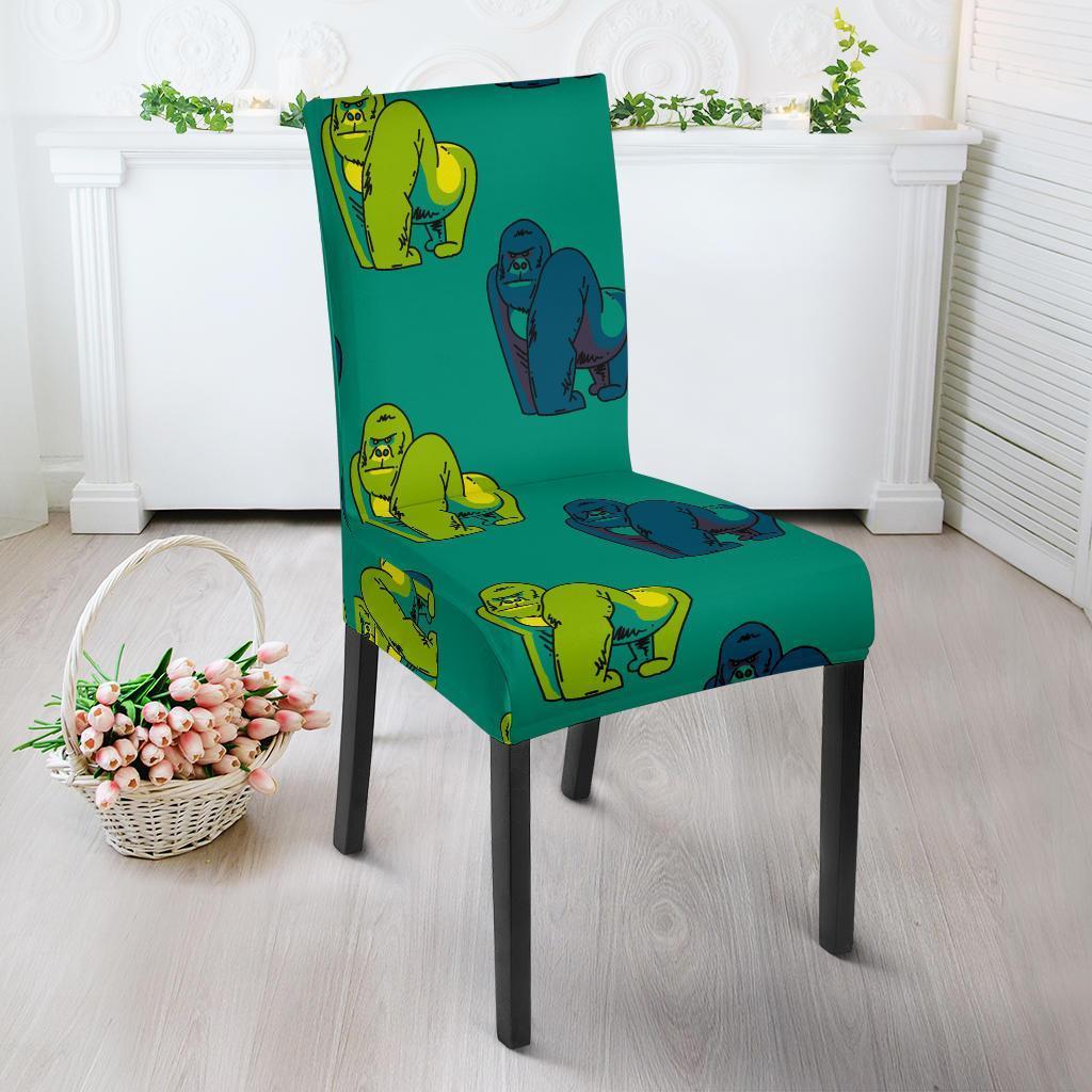 Gorilla Print Pattern Chair Cover-grizzshop