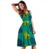 Gorilla Print Pattern Dress-grizzshop