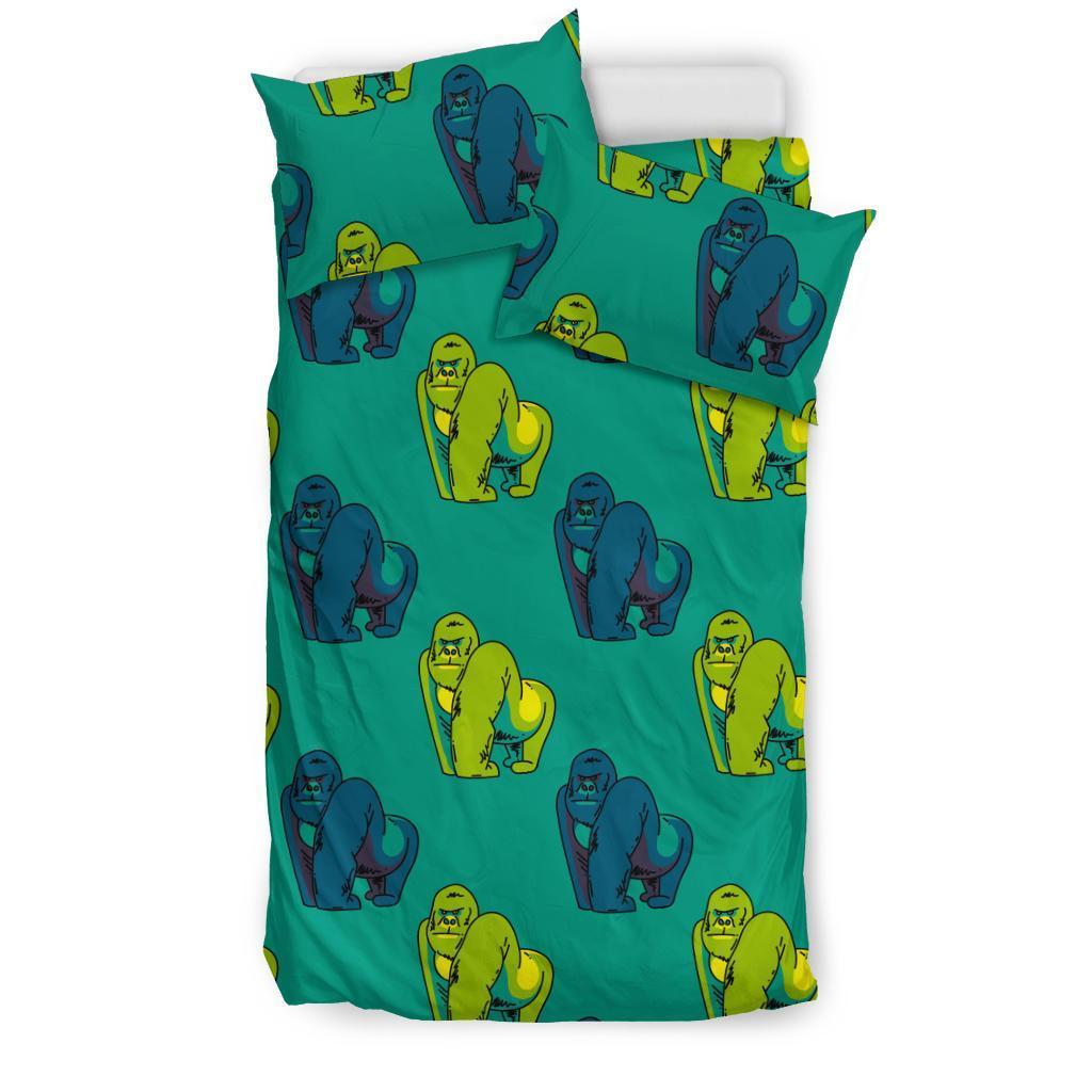 Gorilla Print Pattern Duvet Cover Bedding Set-grizzshop