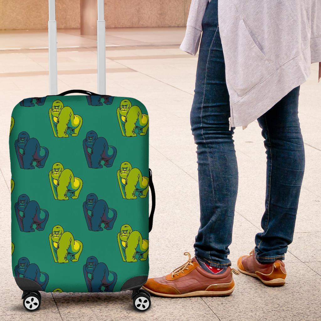 Gorilla Print Pattern Luggage Cover Protector-grizzshop