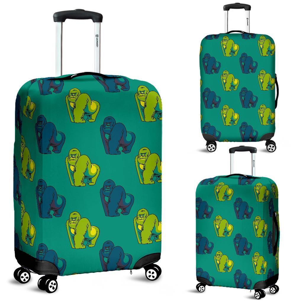 Gorilla Print Pattern Luggage Cover Protector-grizzshop