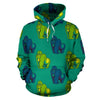 Gorilla Print Pattern Men Women Pullover Hoodie-grizzshop