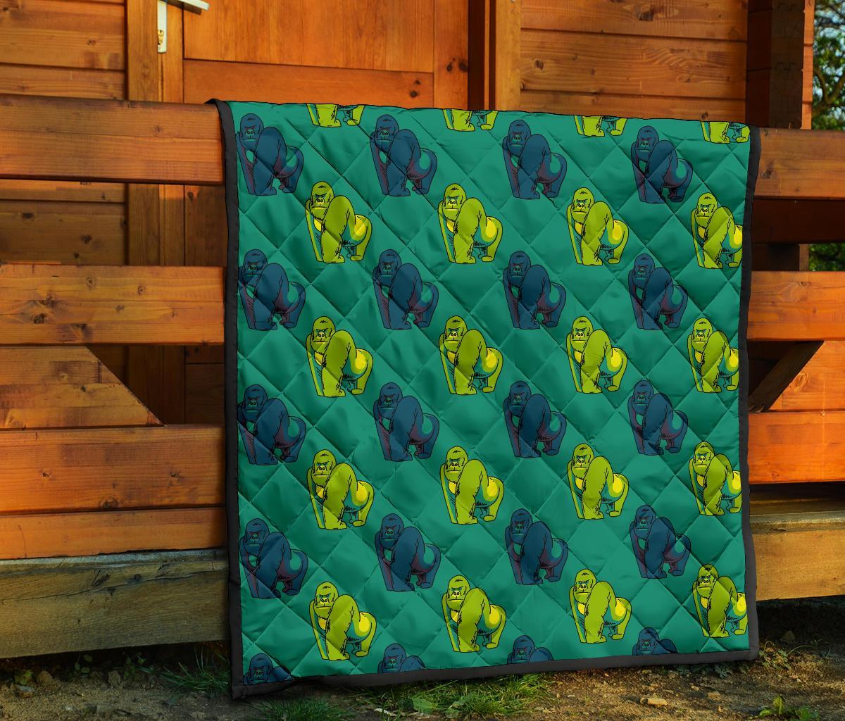 Gorilla Print Pattern Quilt-grizzshop