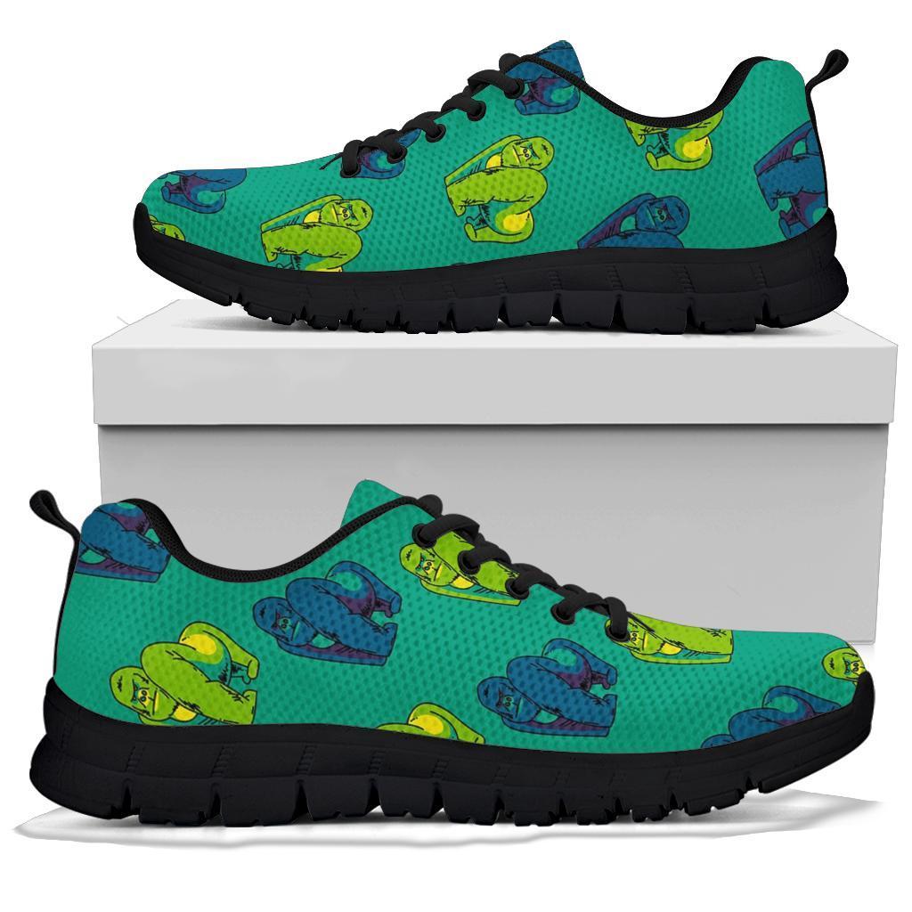 Gorilla Print Pattern Sneaker Shoes For Men Women-grizzshop