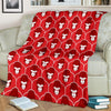 Gorilla Red Pattern Print Blanket-grizzshop