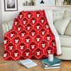 Gorilla Red Pattern Print Blanket-grizzshop