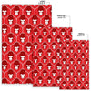 Gorilla Red Pattern Print Floor Mat-grizzshop