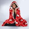 Gorilla Red Pattern Print Hooded Blanket-grizzshop