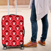 Gorilla Red Pattern Print Luggage Cover Protector-grizzshop