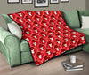 Gorilla Red Pattern Print Quilt-grizzshop