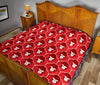 Gorilla Red Pattern Print Quilt-grizzshop